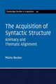 Book cover of: Acquisition of Syntactic Structure. By: Misha Becker