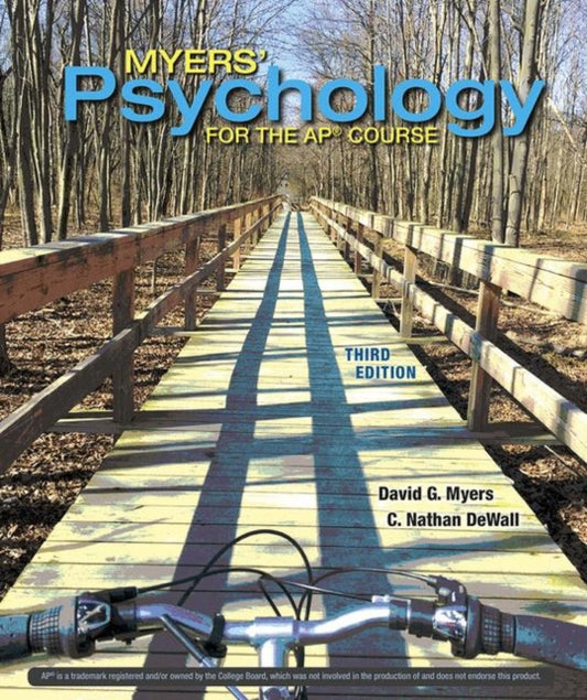 Book cover of: Myers' Psychology for AP. By: David G. Myers