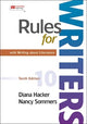Book cover of: Rules for Writers with Writing about Literature (Tabbed Version). By: Diana Hacker