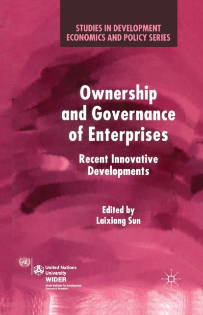 Book cover of: Ownership and Governance of Enterprises. By: Laixiang Sun