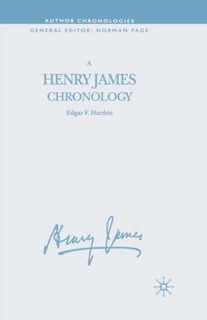 A Henry James Chronology