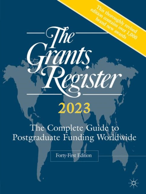 Book cover of: Grants Register 2023. By: Palgrave Macmillan