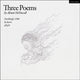 Book cover of: Three Poems. By: Alistair McDowall