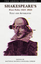 Book cover of: Shakespeare’s First Folio 1623-2023. By: Matthias Bauer