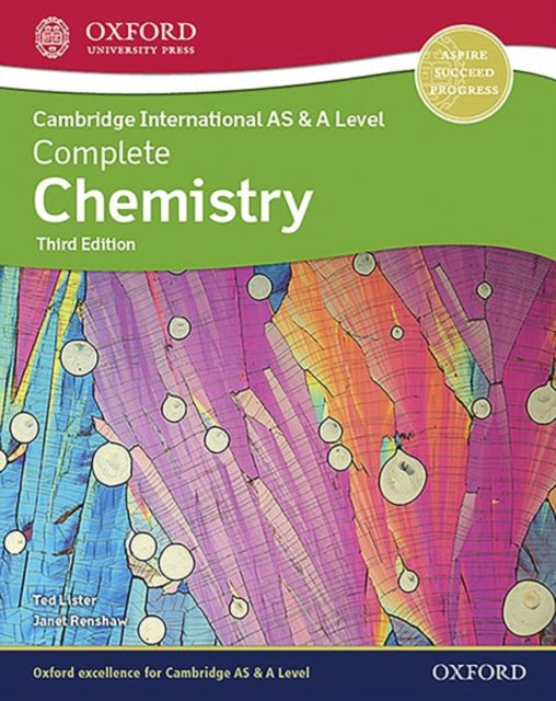 Book cover of: Cambridge International AS & A Level Complete Chemistry. By: Janet Renshaw