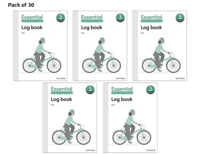 Book cover of: Essential Spelling and Word Knowledge: Year 3 Log Book Pack of 30. By: Claire Hewitt