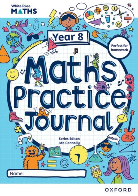 Book cover of: White Rose Maths Practice Journals Year 8 Workbook: Single Copy. By: Emily Fox