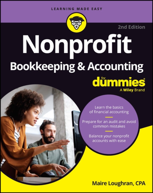Book cover of: Nonprofit Bookkeeping & Accounting For Dummies. By: Maire Loughran