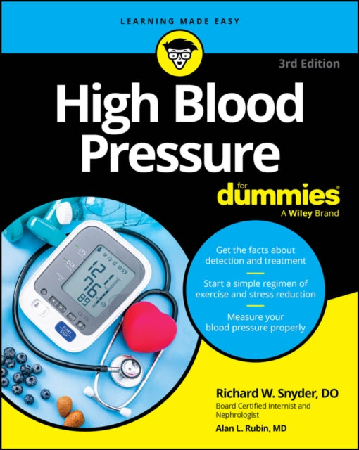Book cover of: High Blood Pressure For Dummies. By: Richard Snyder