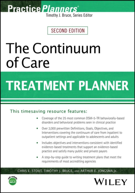 Book cover of: Continuum of Care Treatment Planner. By: Chris E. Stout