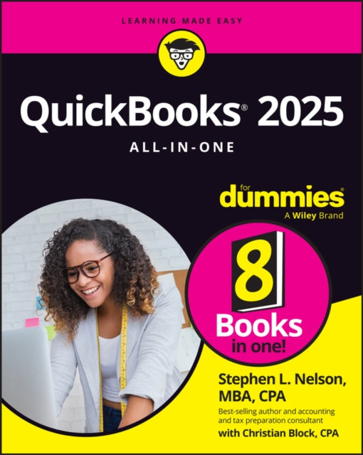 Book cover of: QuickBooks 2025 All-in-One For Dummies. By: Stephen L. Nelson