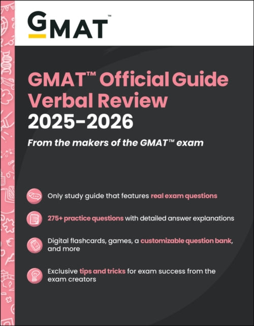 Book cover of: GMAT Official Guide Verbal Review 2025-2026. By: GMAC (Graduate Management Admission Council)
