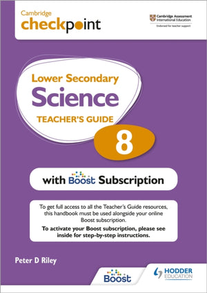 Cambridge Checkpoint Lower Secondary Science Teacher's Guide 8 with Boost Subscription