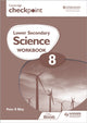 Book cover of: Cambridge Checkpoint Lower Secondary Science Workbook 8. By: Peter Riley