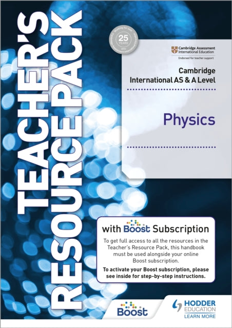 Book cover of: Cambridge International AS & A Level Physics Teacher's Resource Pack with Boost Subscription