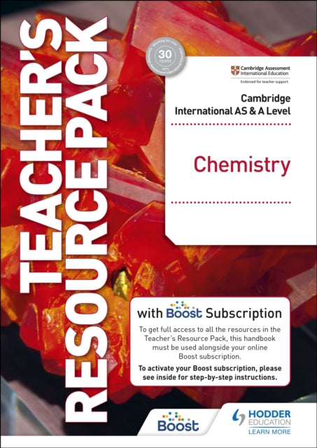 Book cover of: Cambridge International AS & A Level Chemistry Teacher's Resource Pack with Boost Subscription