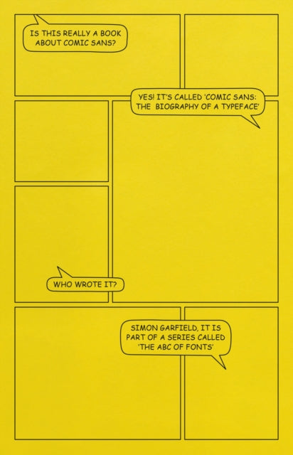 Book cover of: Comic Sans. By: Simon Garfield