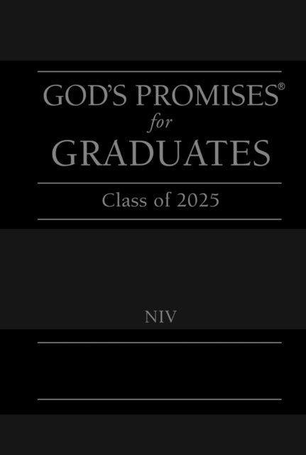 Book cover of: God's Promises for Graduates: Class of 2025 - Black NIV. By: Jack Countryman
