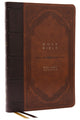 Book cover of: KJV Holy Bible: Giant Print Thinline Bible, Brown Leathersoft, Red Letter, Comfort Print (Thumb Indexed): King James Version (Vintage Series). By: Zondervan Publishing Company