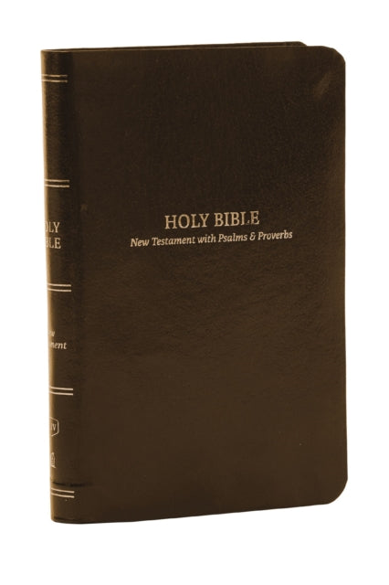 Book cover of: KJV Holy Bible: Pocket New Testament with Psalms and Proverbs, Brown Leatherflex, Red Letter, Comfort Print: King James Version. By: Zondervan