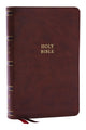 Book cover of: NKJV, Single-Column Reference Bible, Verse-by-verse, Brown Leathersoft, Red Letter, Comfort Print. By: Zondervan