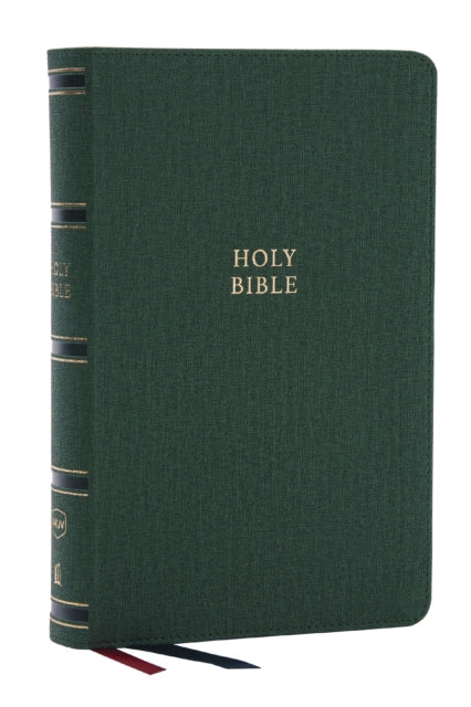 Book cover of: NKJV, Single-Column Reference Bible, Verse-by-verse, Green Leathersoft, Red Letter, Comfort Print. By: Zondervan