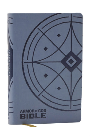 NKJV Armor of God Bible, Blue/Gray Leathersoft (Children’s Bible, Red Letter, Comfort Print, Holy Bible): New King James Version