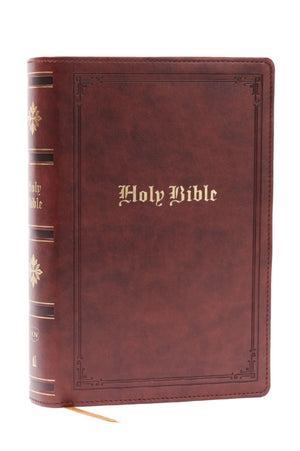 KJV Holy Bible: Personal Size Giant Print, Brown Leathersoft, Red Letter, Comfort Print