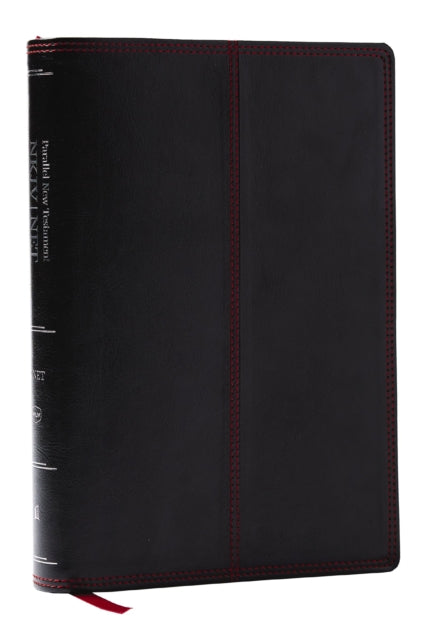 NKJV-NET Parallel New Testament with NET Translators' Notes, Black Leathersoft, Red Letter, Comfort Print