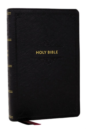 KJV Personal Size Large Print End-of-Verse Reference Bible, Black Leathersoft, Red Letter, Comfort Print (Thumb Indexed)