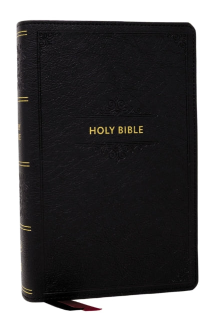 KJV Personal Size Large Print End-of-Verse Reference Bible, Black Leathersoft, Red Letter, Comfort Print (Thumb Indexed)