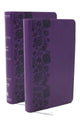 Book cover of: NKJV Personal Size End-of-verse Reference Bible with Journal SET, Purple Leathersoft, Comfort Print