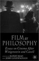 Book cover of: Film as Philosophy