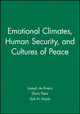 Book cover of: Emotional Climates, Human Security, and Cultures of Peace