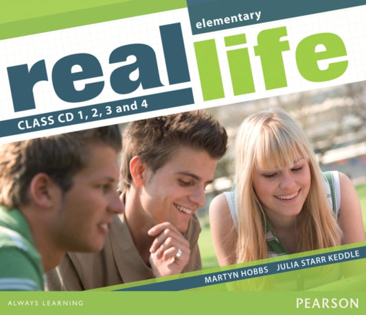 Book cover of: Real Life Global Elementary Class CD 1-4. By: Martyn Hobbs