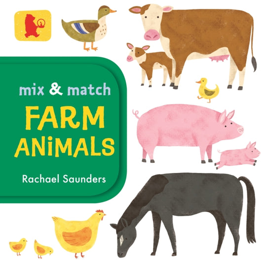 Book cover of: Mix and Match: Farm Animals. By: Rachael Saunders