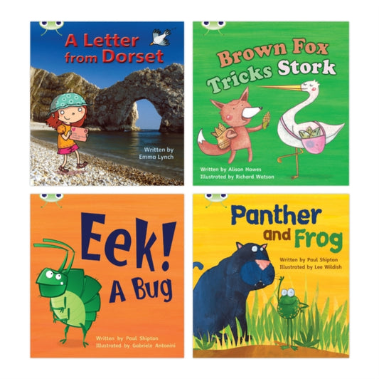 Book cover of: Learn to Read at Home with Bug Club Phonics: Pack 5 (Pack of 4 reading books with 3 fiction and 1 non-fiction)