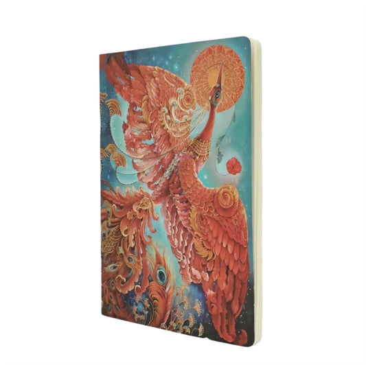 Book cover of: Firebird (Birds of Happiness) A4 Dot-Grid Cahier