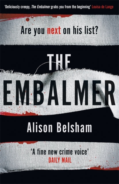 Book cover of: Embalmer. By: Alison Belsham