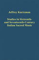 Book cover of: Studies in Sixteenth- and Seventeenth-Century Italian Sacred Music. By: Jeffrey Kurtzman