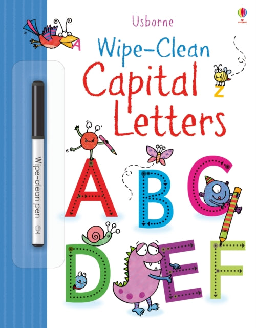 Book cover of: Wipe-Clean Capital Letters. By: Jessica Greenwell
