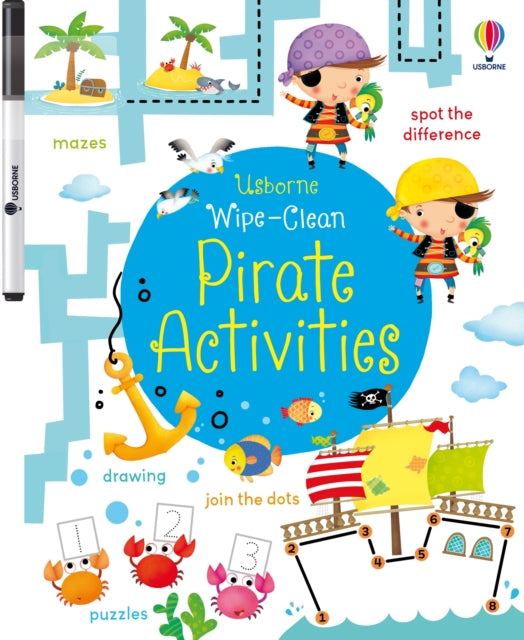 Book cover of: Wipe-Clean Pirate Activities. By: Sam Taplin
