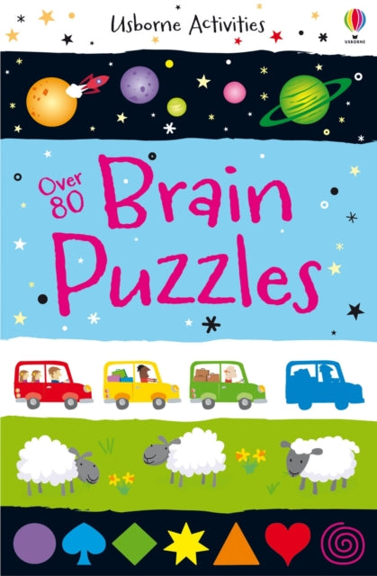 Book cover of: Over 80 Brain Puzzles. By: Sarah Khan