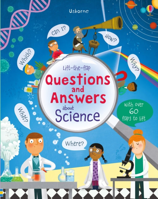 Book cover of: Lift-the-flap Questions and Answers about Science. By: Katie Daynes