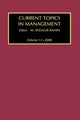 Book cover of: Current Topics in Management. By: M. Afzalur Rahim
