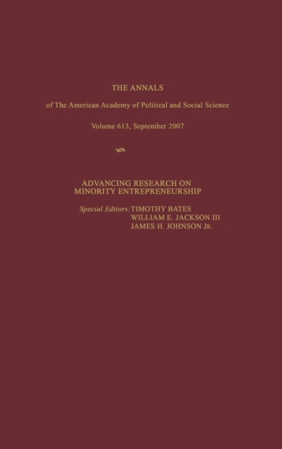 Book cover of: Advancing Research on Minority Entrepreneurship