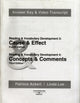 Book cover of: Cause & Effect/Concepts & Comments: Answer Key and Video Transcripts. By: ACKERT