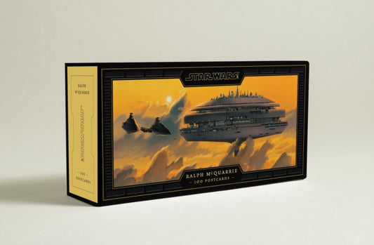 Book cover of: Star Wars Art: Ralph McQuarrie (100 Postcards). By: Lucasfilm Ltd.