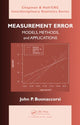 Book cover of: Measurement Error. By: John P. Buonaccorsi