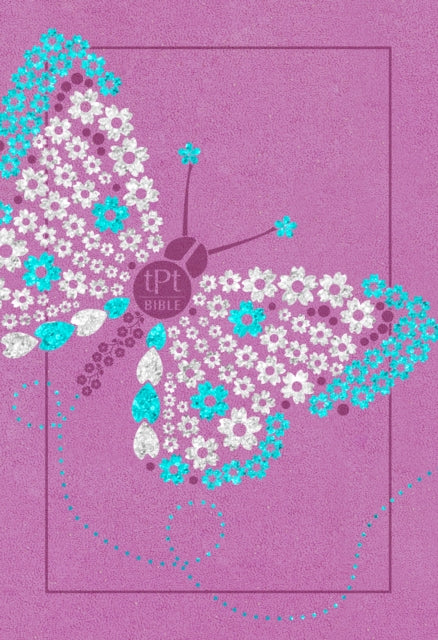 Book cover of: Passion Translation New Testament with Psalms Proverbs and Song of Songs (2020 Edn) Youth Girls Butterfly. By: Brian Simmons
